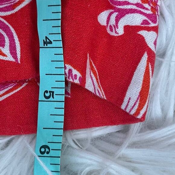 Joie High Waisted Cuffed Floral Linen Blend Shorts 6 - Picture 9 of 9